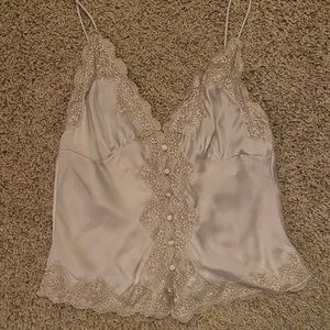 Blush pink, lace Free people tank top